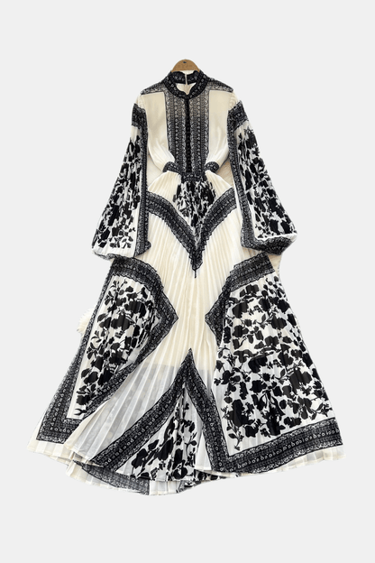 Amarisse | Pleated Floral Print Maxi Dress