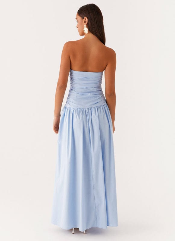 Floriana | Sleeveless Maxi Dress in Blue