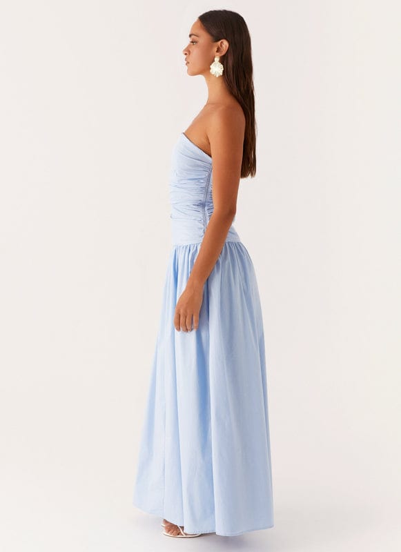 Floriana | Sleeveless Maxi Dress in Blue