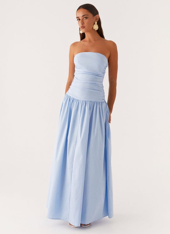 Floriana | Sleeveless Maxi Dress in Blue